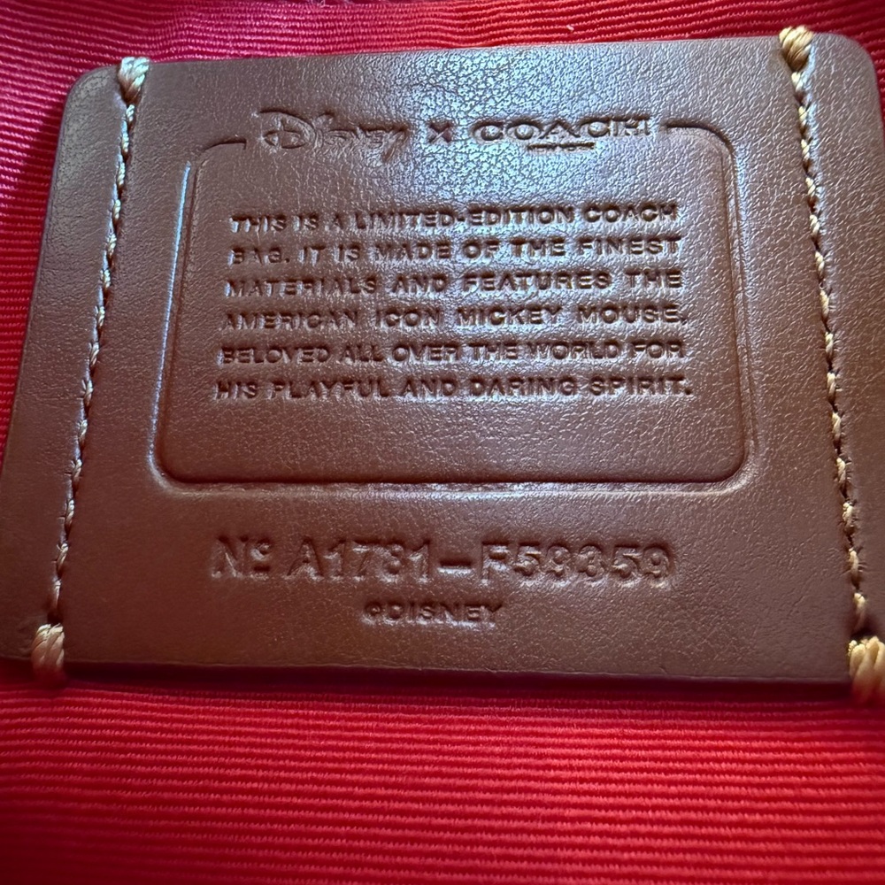 Coach X Mickey Mouse Small Saddle Bag - Picture 3 of 8